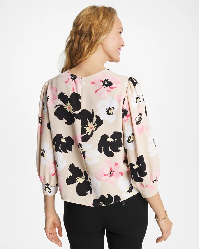 Satin Blossom Burst Top - image 4